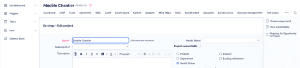 Schnellere Erstellung von Projekten aus Vorlagen