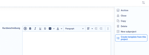 How to create a template