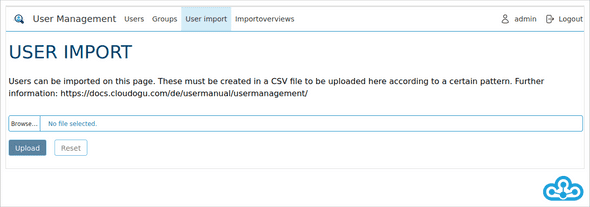 Userimport empty page