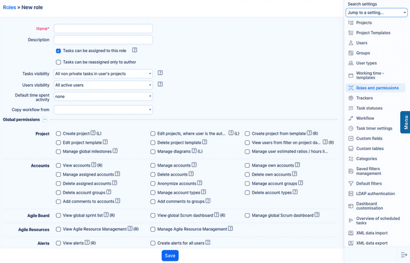Global vs. project permissions