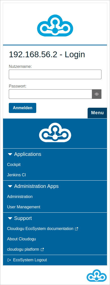 Warp Menu two columns: mobile