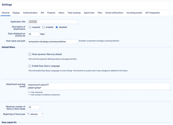 Global Settings (General)