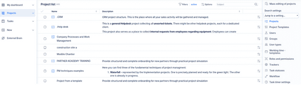Import/export of templates